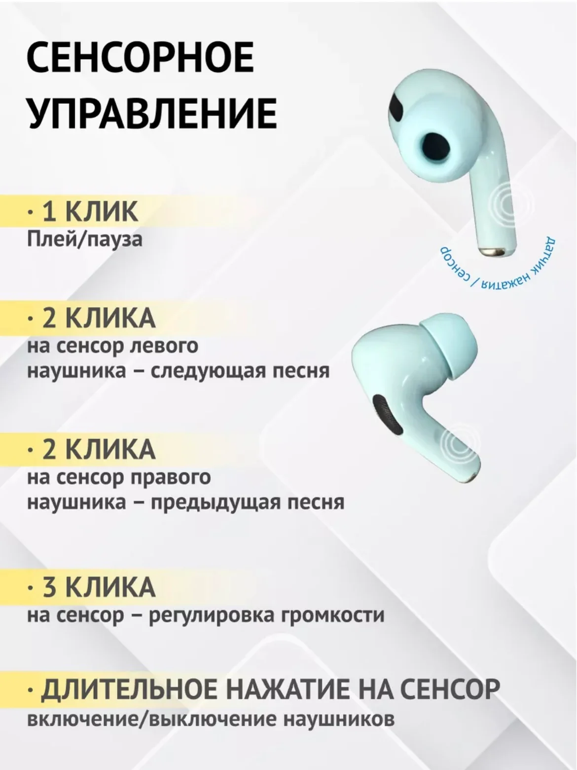 Синий беспроводные наушники inРods Pro Original