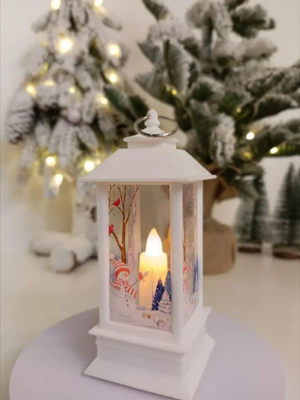 Новогодний фонарь свеча, 13 см