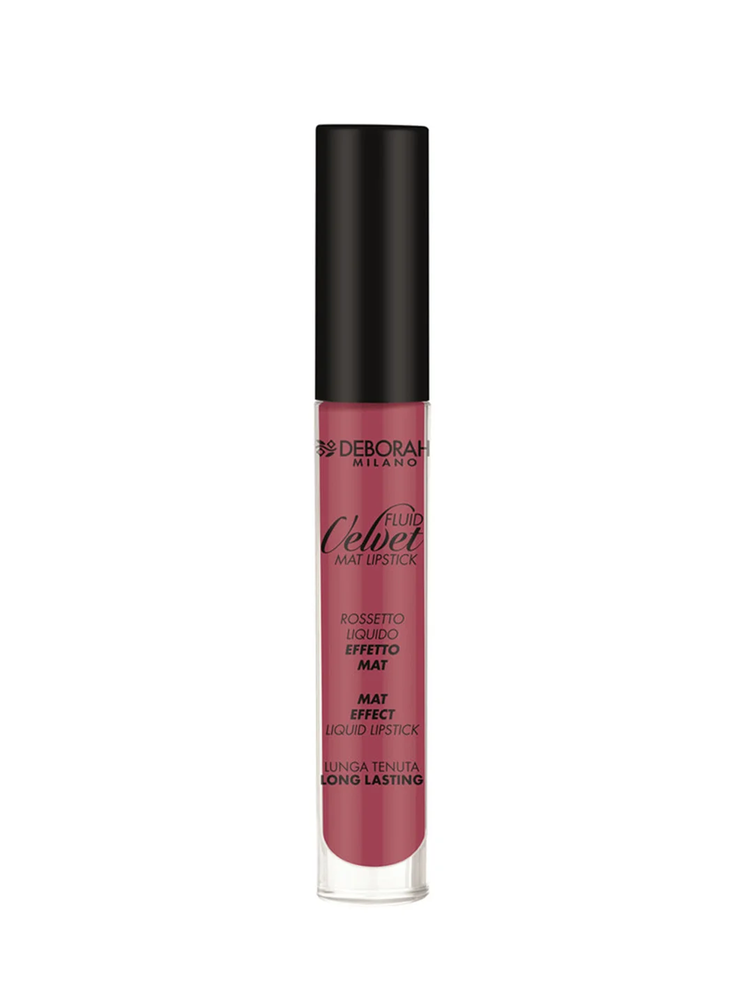 DEBORAH Помада для губ матовая жидкая FLUID VELVET MAT LIPSTICK тон08 классический лиловый