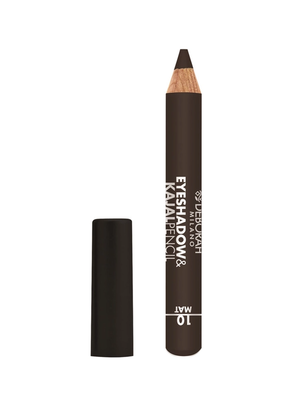 DEBORAH Тени-карандаш для век EYESHADOW&KAJAL PENCIL тон 10 матовый коричневый