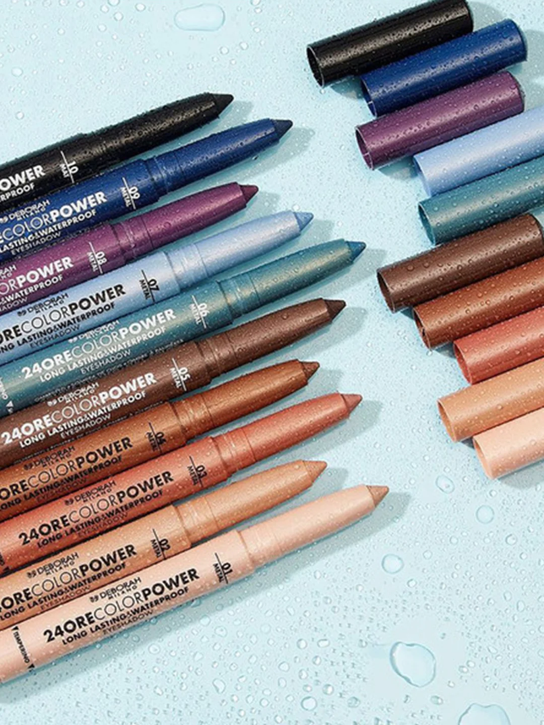DEBORAH Тени карандаш стойкие 24ORE COLOR POWER EYESHADOW тон 01 шампань