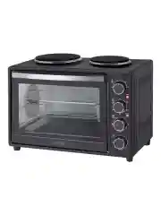 Черный духовой шкаф MARTA MT-EO4290B (40 литров, шашлычница + электрические конфорки + вертел)