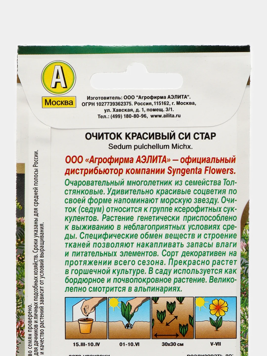 Очиток красивый Си стар (семена,цветы)