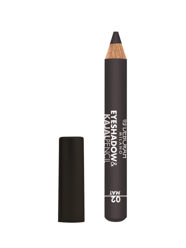 DEBORAH Тени-карандаш для век EYESHADOW&KAJAL PENCIL тон 02 матовый серый