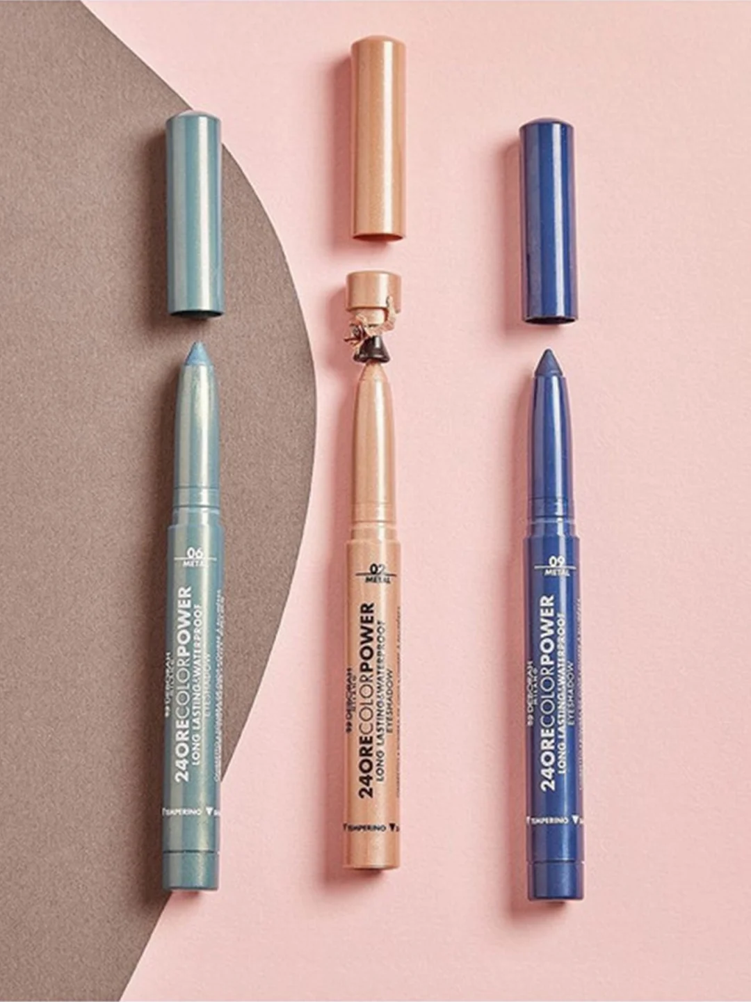 DEBORAH Тени карандаш стойкие 24ORE COLOR POWER EYESHADOW тон 02 светло-золотой
