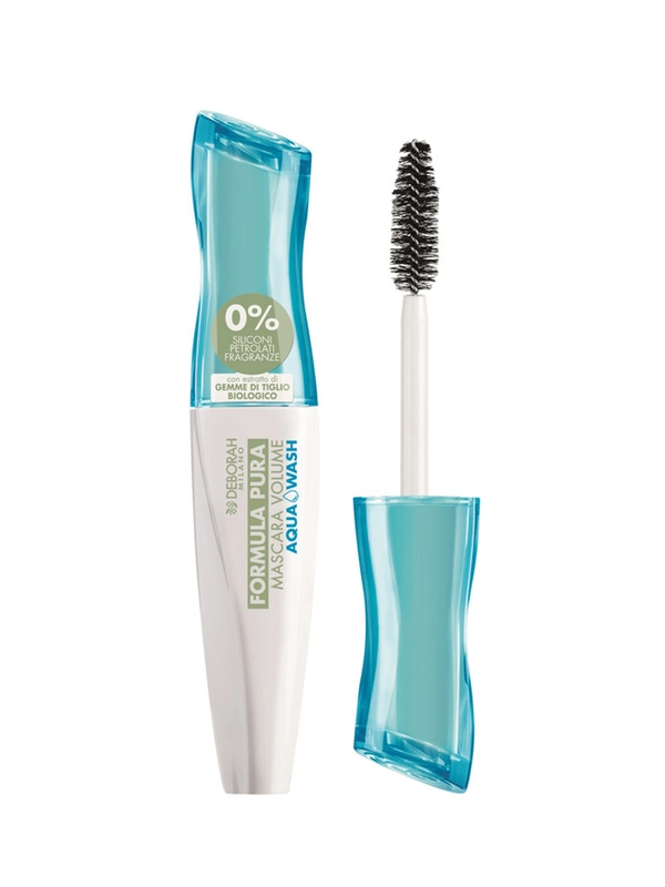 DEBORAH Тушь для ресниц Объем FORMULA PURA MASCARA VOLUME AQUA WASH BLACK тон черный