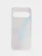 Ледяной силиконовый чехол на Google Pixel 9 / Гугл Пиксель 9 прозрачный, с рисунком, защита камеры