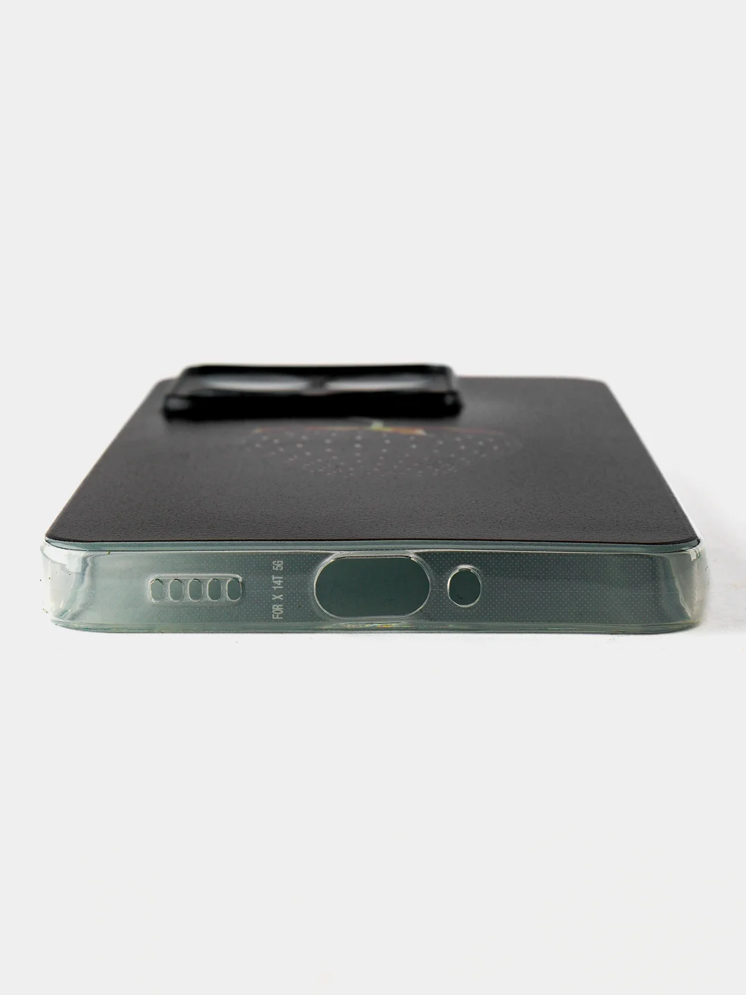 Разноцветный силиконовый чехол на Xiaomi 14T / Сяоми 14T прозрачный, с принтом, защита камеры
