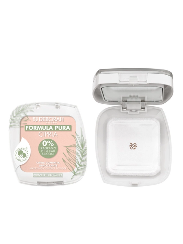 DEBORAH Пудра для лица матирующая FORMULA PURA MATIFYING COMPACT POWDER, тон 01