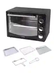 Черный духовой шкаф LUMME LU-EO1714B/ 1600 Вт/ Объем: 23 л/ Конвекция/ 5 режимов работы