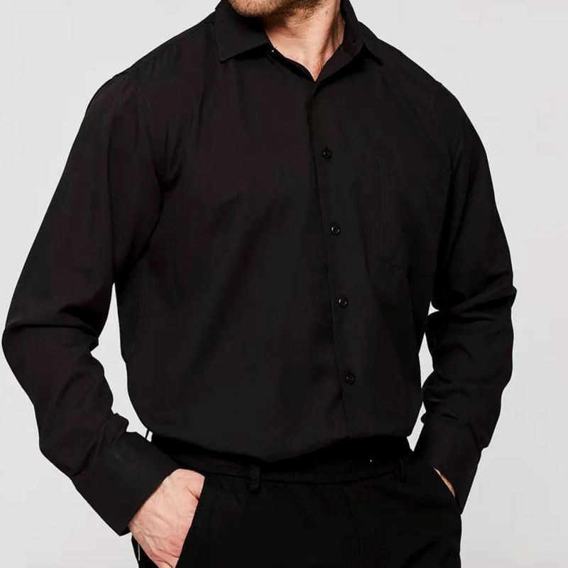 Рубашка мужская с длинным рукавом, приталенная Slim Fit