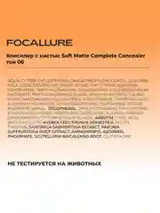FOCALLURE Консилер с кистью Soft Matte Complete Concealer тон 06 (против покраснений), 8 г