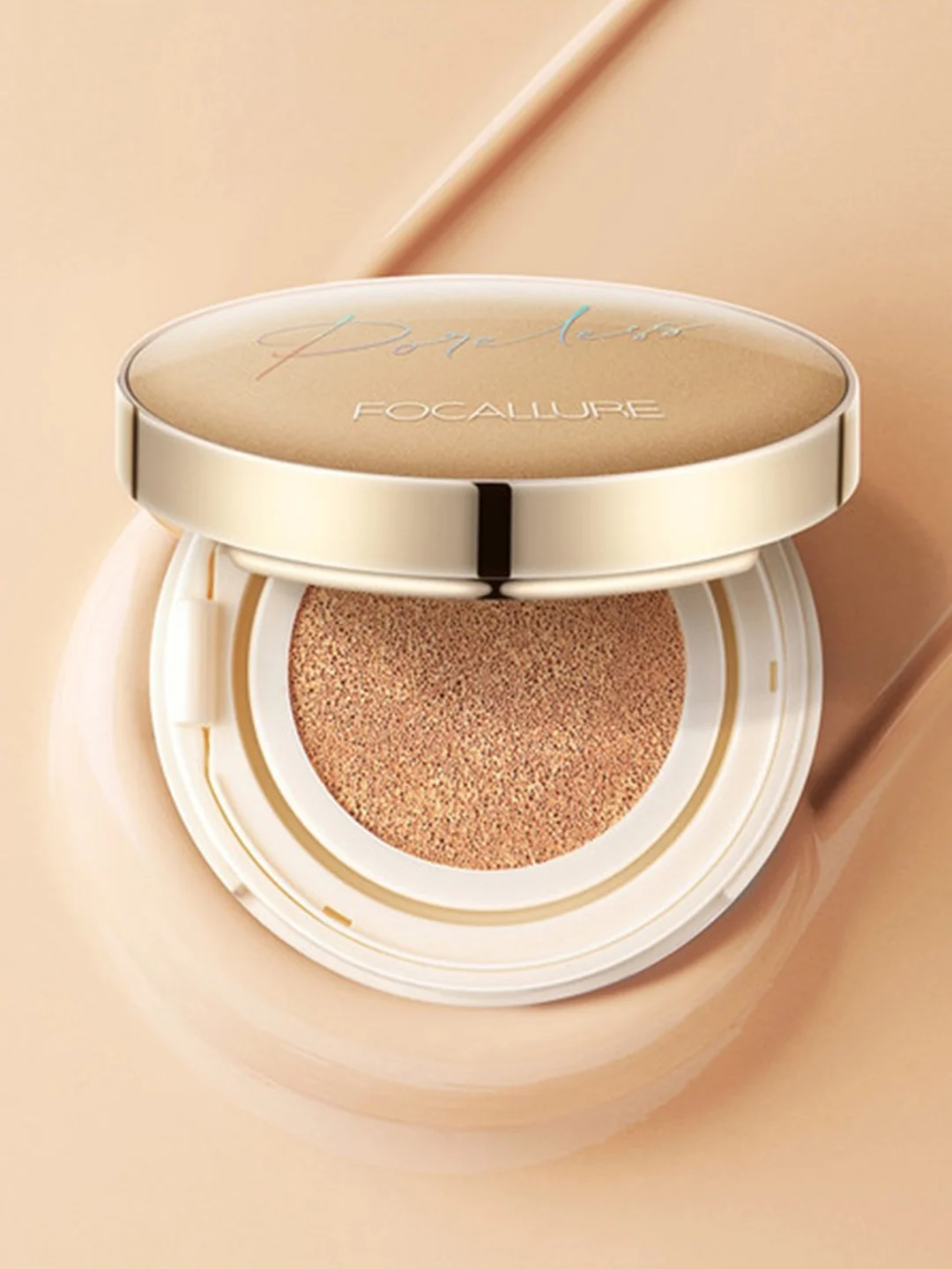 FOCALLURE Тональный крем кушон Poreless Matte Air Cushion Foundation 101 светлый бежевый