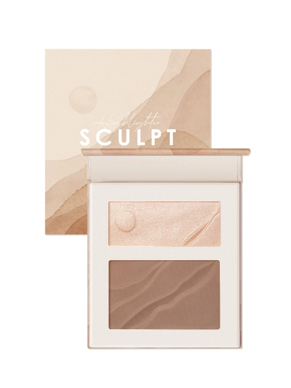 FOCALLURE Палетка контурирующая Moulding Highlight Contouring Palette тон 02, 8 г