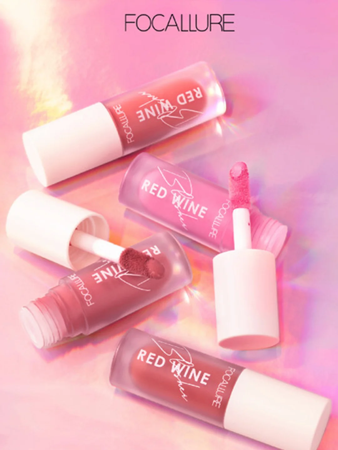 FOCALLURE Румяна жидкие Hangover Red Wine Blusher тон B02, 5 г