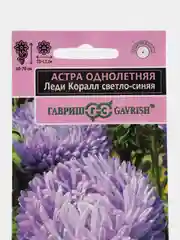 Астра Леди Коралл светло-синяя (семена,цветы)