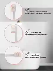 Розовый насадки для электрической зубной щетки xiaomi Mijia T300/T500/T700