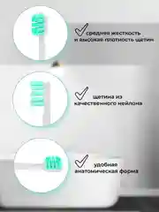 Бирюзовый насадки для электрической зубной щетки xiaomi Mijia T300/T500/T700