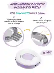 Лавандовый горшок детский складной 3в1, дорожный горшок, накладка на унитаз