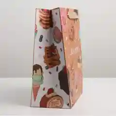 Подарочный пакет "С днем рождения", 23*27*11,5 см