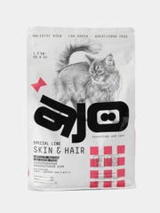 Сухой Pro корм для кошек АЙО (AJO) Skin & Hair здоровая кожа и красивая шерсть