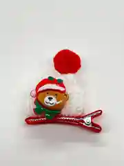 Карамельный заколки новогодние комплект 2 шт/праздничные заколки/заколка дед мороз