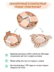 Оранжевый горшок детский складной 3в1, дорожный горшок, накладка на унитаз