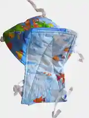 Морской матрасик для санок со спинкой