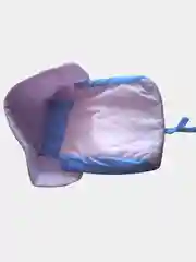 Розовый матрасик для санок со спинкой