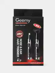 Черный универсальный триммер Geemy GM-3107 для носа, ушей, бороды и усов, 3 в 1