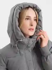 Серый куртка женская зимняя, пуховик женский зима