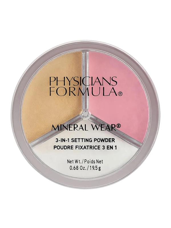 PHYSICIANS FORMULA Пудра рассыпчатая 3 в 1 Mineral Wear 3-in-1 Setting Powder, 19.5 г