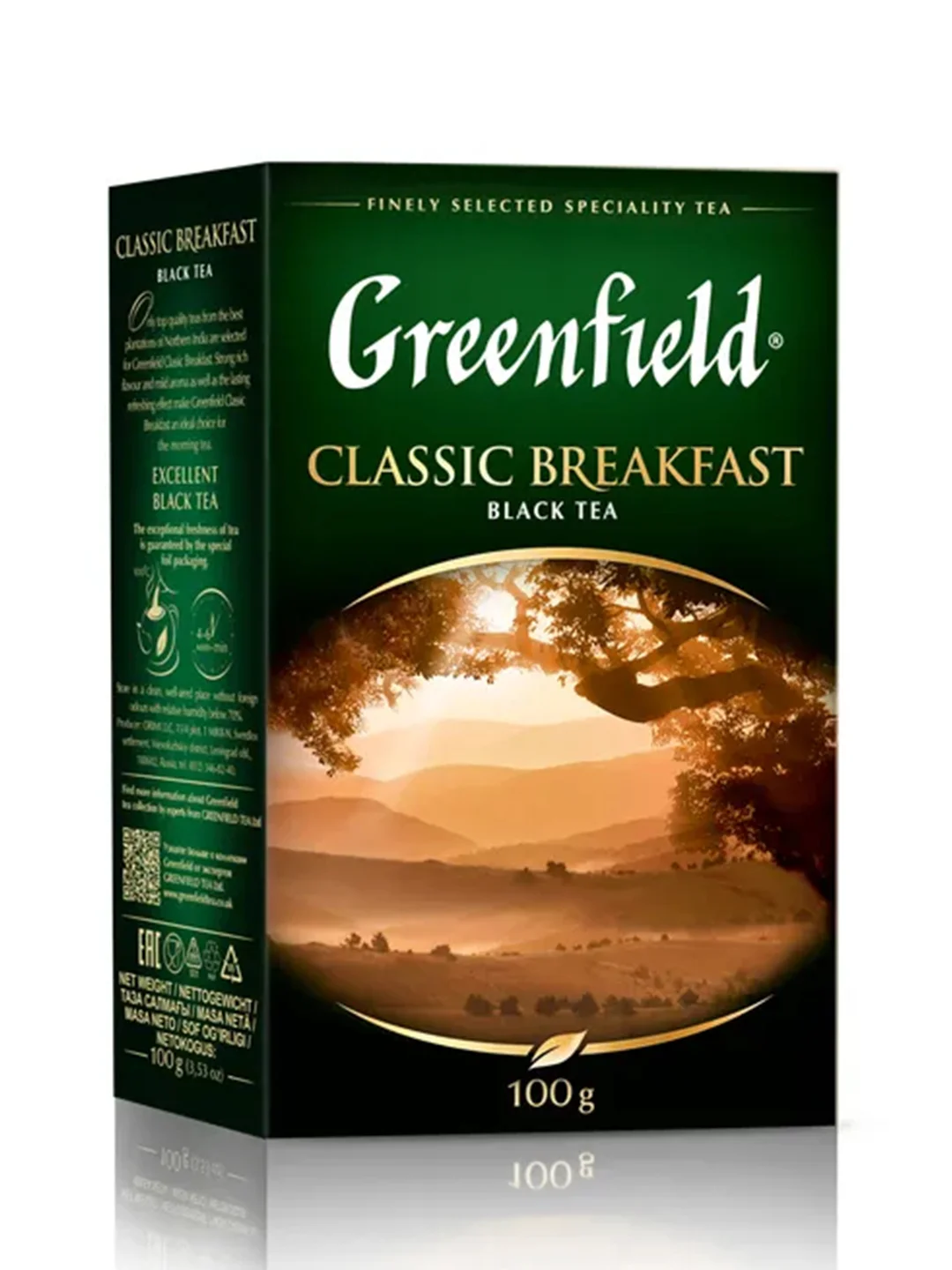 Чай листовой черный Greenfield Классик Брекфаст 100г