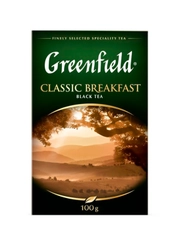 Чай листовой черный Greenfield Классик Брекфаст 100г