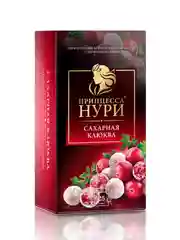 Чай в пакетиках черный Принцесса НУРИ Сахарная Клюква 1,5гx25пакетиков