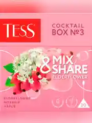 Чай в пирамидках Tess Коктейль Бокс№3 Бузина оолонг с добавками 1,5гх20пакетиков