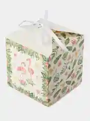 Лесной зеленый коробка подарочная квадратная, самосборная, 10 х 10 х 10 см