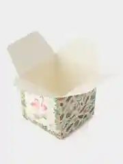 Лесной зеленый коробка подарочная квадратная, самосборная, 10 х 10 х 10 см