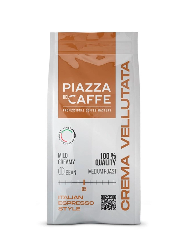 Кофе в зернах Piazza del Caffe Crema Vellutata 230г