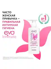 Крем-мыло для интимной гигиены EVO Intimate с молочной кислотой, рН 5,2