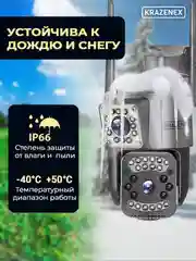 Уличная 4G и Wi-Fi IP камера видеонаблюдения, двойная, датчик движения и ночная съемка