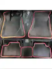 Красный kоврики EVA, с бортами Lada Granta, Granta fl, Kalina 2, автомобильные, 3D, эва ковры в салон