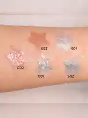 FOCALLURE Тени для век жидкие с глиттером Glittering Liquid Eyeshadow тон G02, 1,5 г