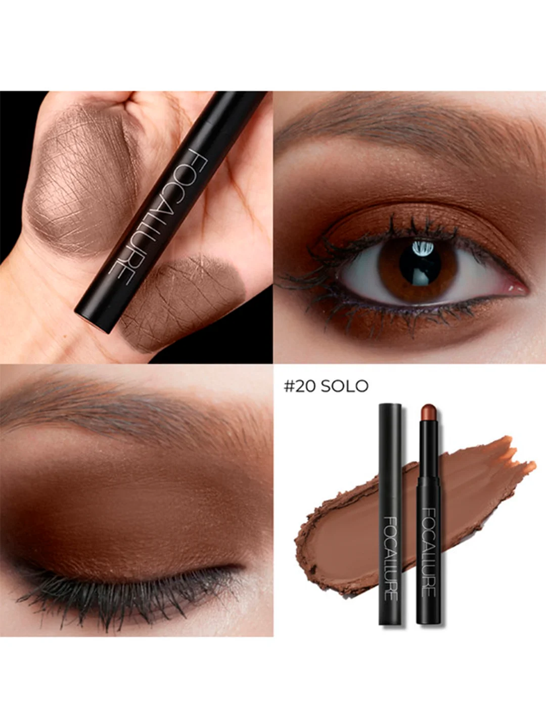 FOCALLURE Тени-карандаш для век Eyeshadow Pencil тон 20, 2 г