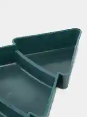 Зеленый менажница пластиковая новогодняя Елка