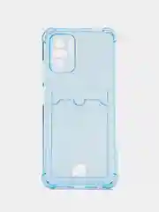 Голубой чехол Xiaomi Poco X3 12 Pro Redmi 9 9A 10C 12C Note 9 12 5G 10 Pro с карманом для карты