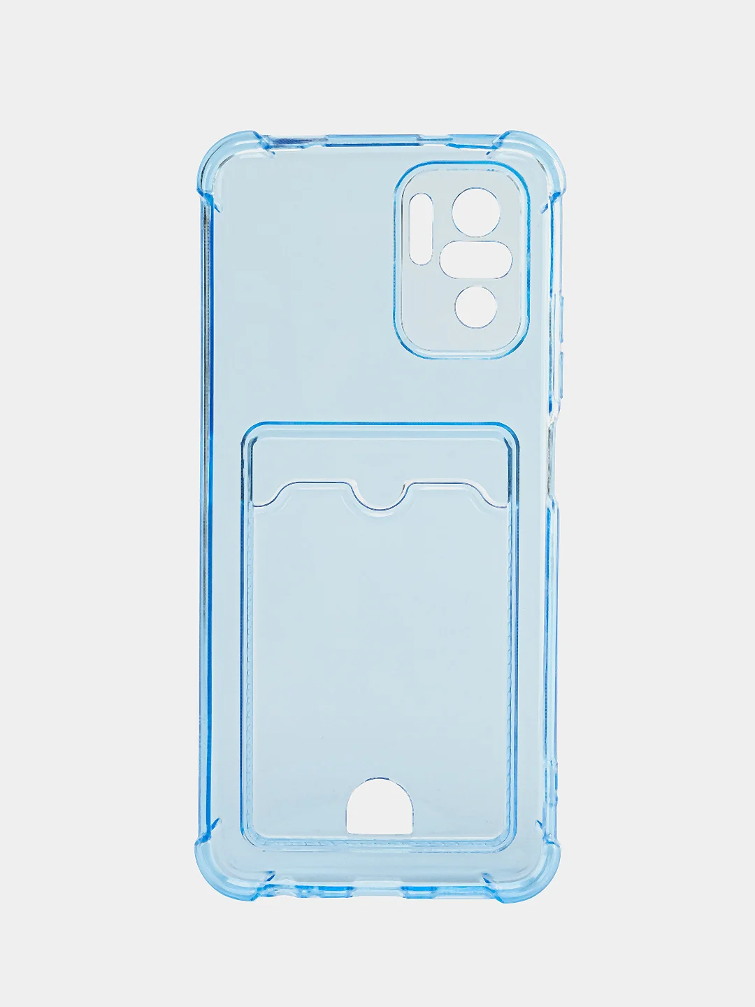 Голубой чехол Xiaomi Poco X3 12 Pro Redmi 9 9A 10C 12C Note 9 12 5G 10 Pro с карманом для карты