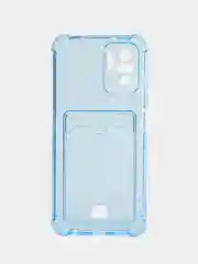 Голубой чехол Xiaomi Poco X3 12 Pro Redmi 9 9A 10C 12C Note 9 12 5G 10 Pro с карманом для карты