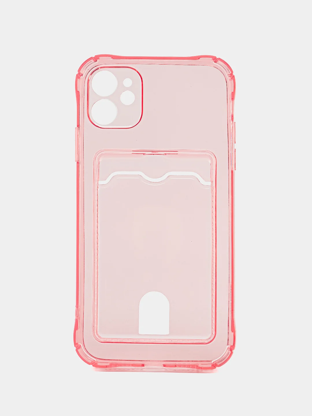 Розовый чехол для iPhone 7, 8, SE 2020, 11, 13, 14 Plus, 13 Pro 13 14 Pro Max с карманом для карты