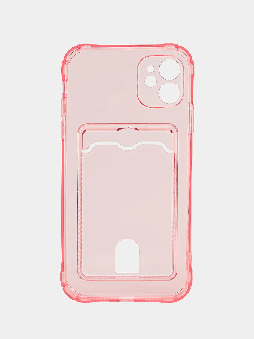 Розовый чехол для iPhone 7, 8, SE 2020, 11, 13, 14 Plus, 13 Pro 13 14 Pro Max с карманом для карты